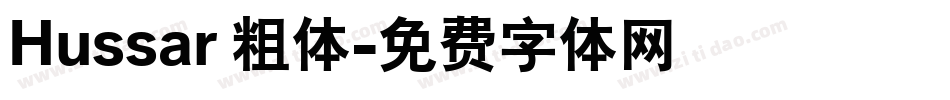 Hussar 粗体字体转换